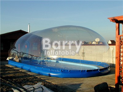 Outdoor complete transparent inflatable pool cover from China manufacturer BY-IT-004
